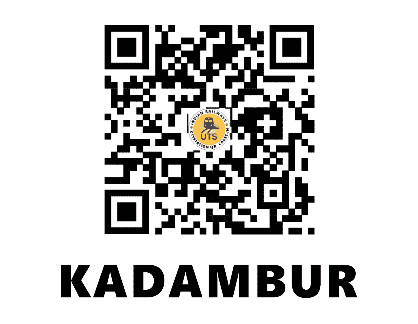 UTS QR Code for KADAMBUR - KDU - SR (TAMIL NADU)